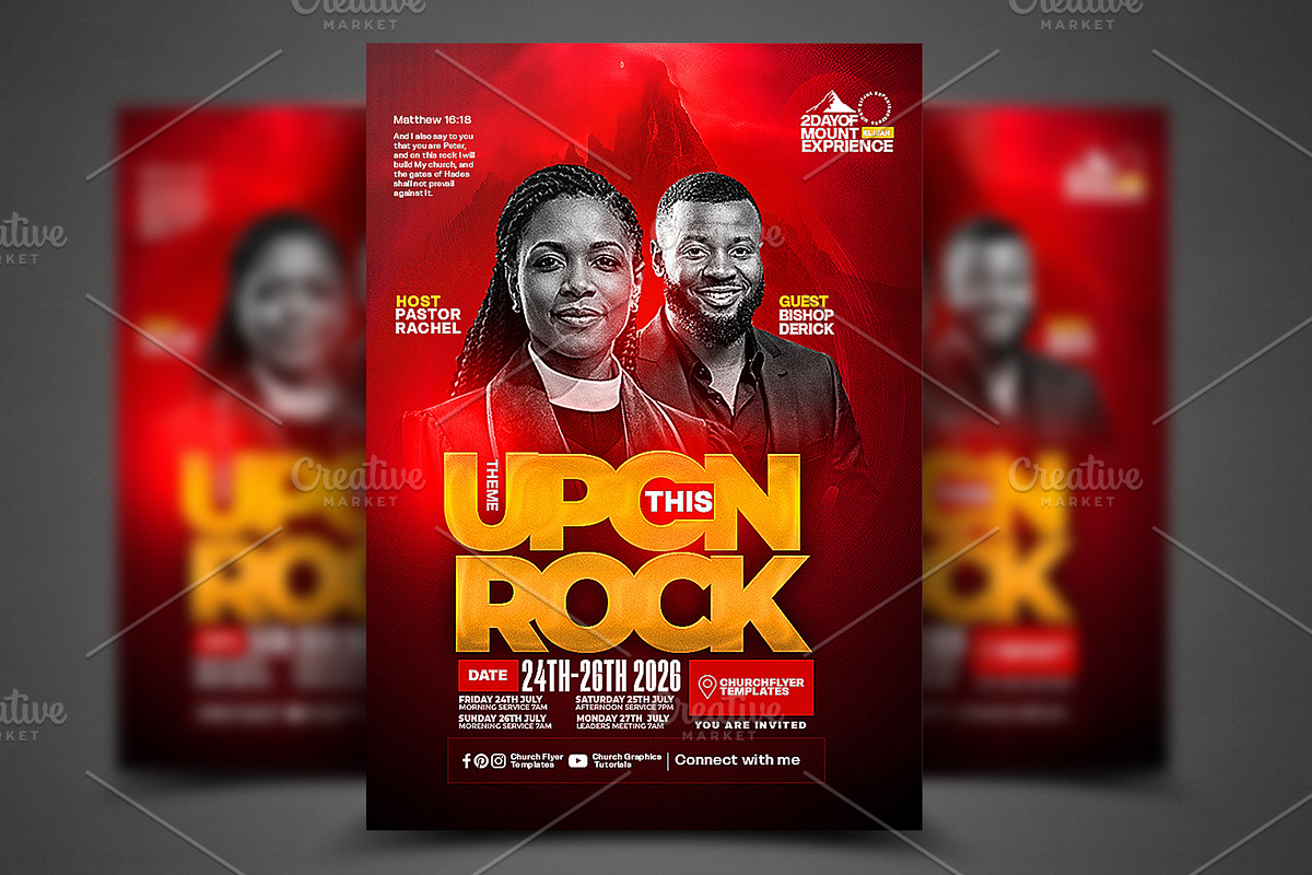 Church poster design template, a Social Media Template by church flyer templates (Photo 1 of 4)