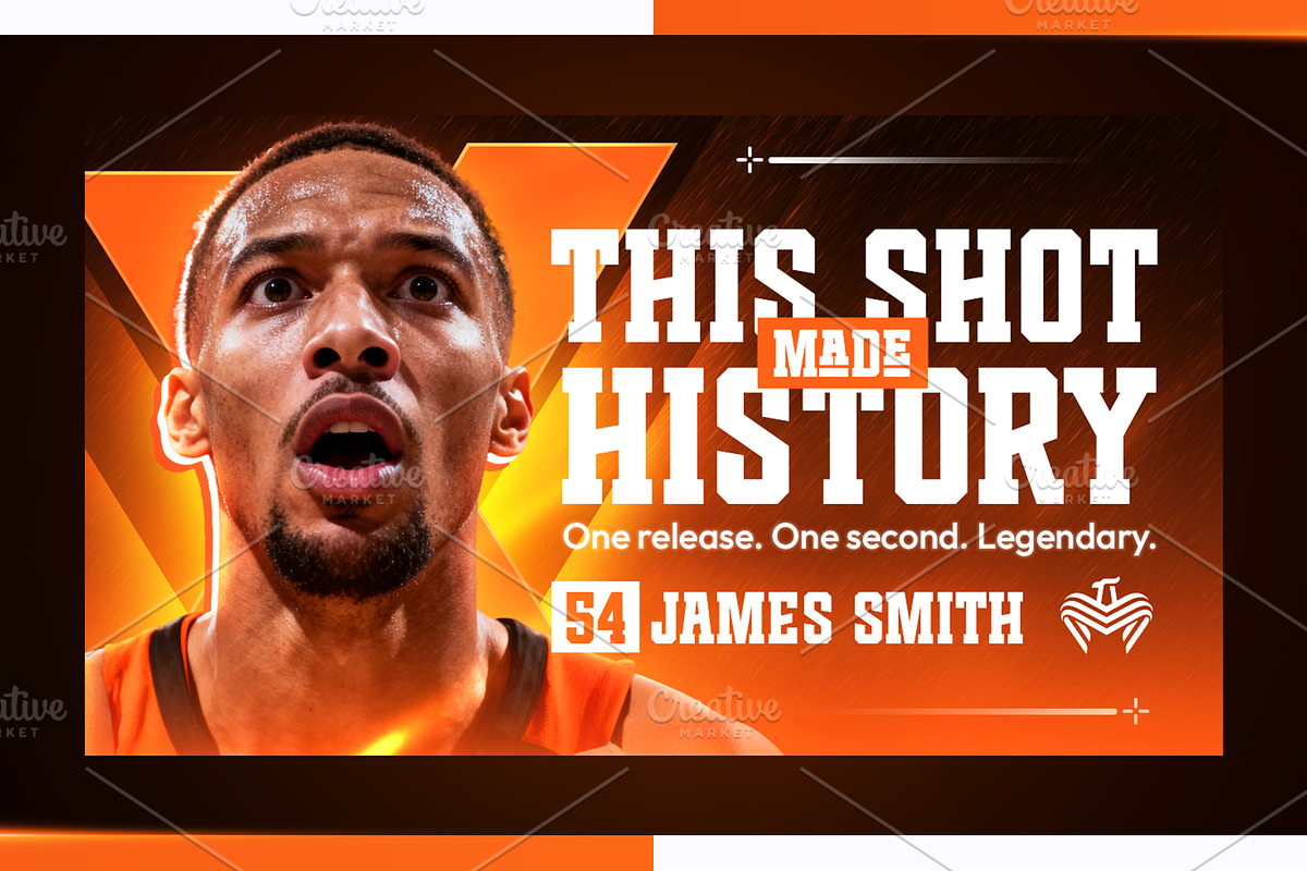 Basketball YouTube Thumbnail Pack, a Social Media Template by OnurDemircan (Photo 3 of 6)