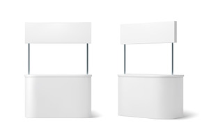 Advertising booth stand mockup, a Technology Illustration by Buch&Bee