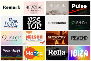 The Creator Font Bundle - 336 Fonts!