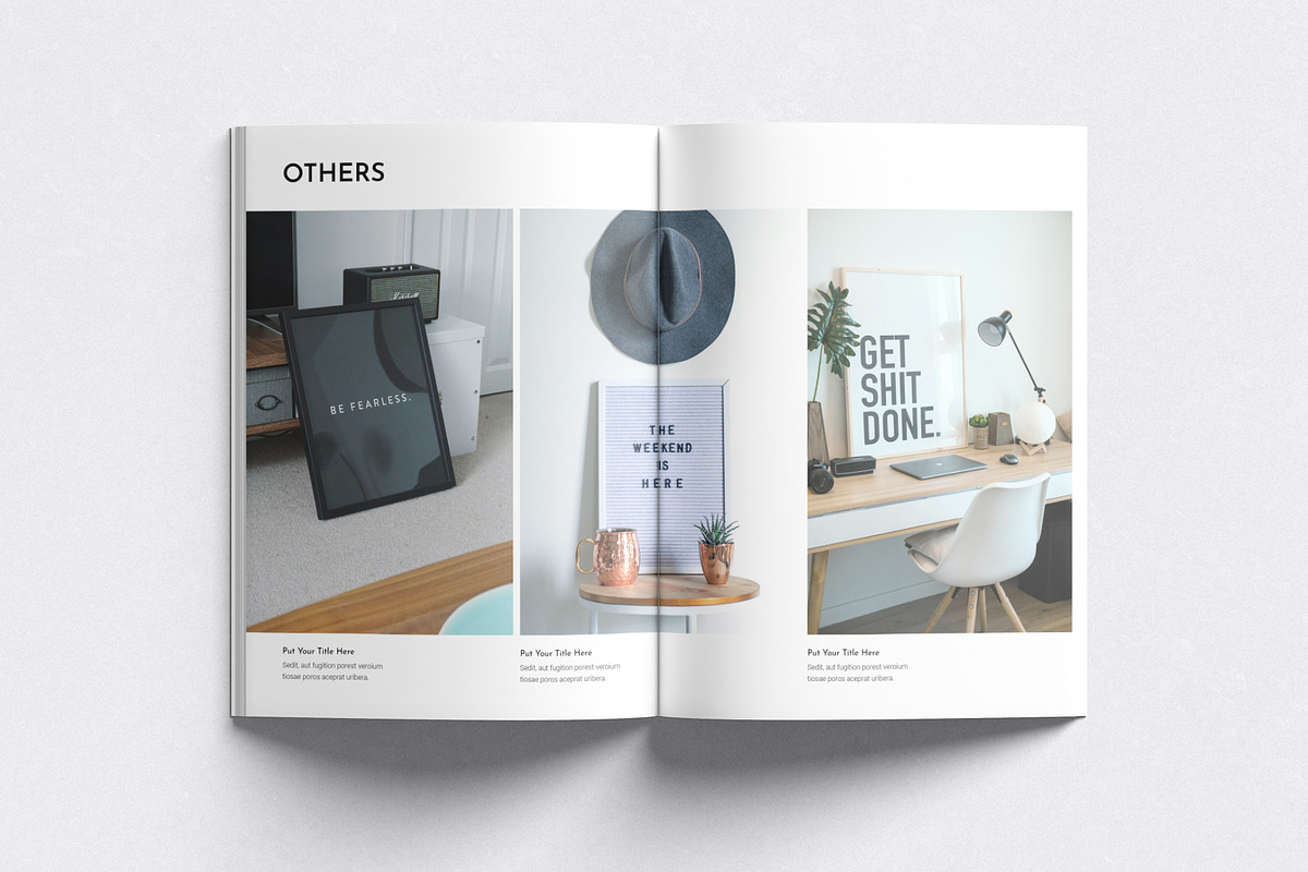 Minimal Portfolio Template, a Brochure Template by DesignCrest (Photo 7 of 14)
