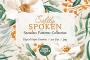Softly Spoken Digital Paper Pack, a Pattern Graphic by Happy Creators Co. (Thumbnail 1 of 7)
