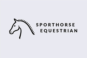 Horse Head Equestrian Logo