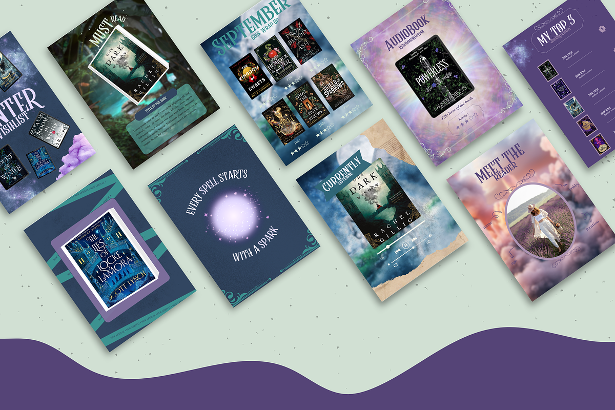 Bookstagram Fantasy Template, a Social Media Template by PixelBloomClub (Photo 4 of 8)