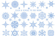 Snowflakes collection.Winter pattern, an Object Graphic by Tatianakost49 (Thumbnail 2 of 5)