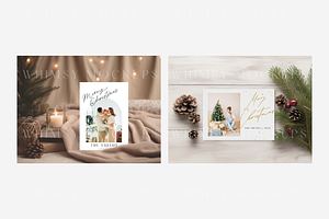 Winter Card Mockup Bundle