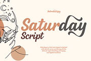 Saturday script, a Script Font by cocodesign (Thumbnail 1 of 8)