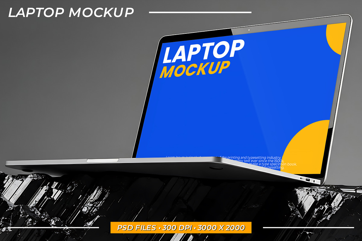 Modern Laptop Mockup Screen, a Mac Mockup by Viswal Studio (Photo 1 of 2)