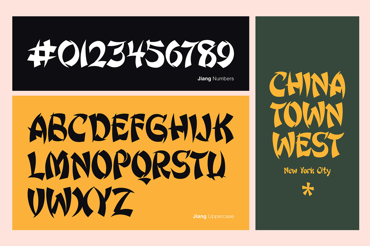 Jiang - Asian Inspired Display, a Script Font by HipFonts (Photo 4 of 7)