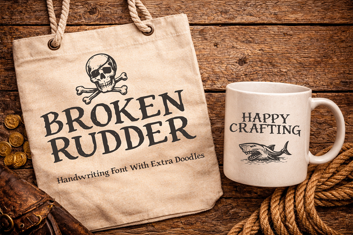 Broken Rudder, a Handwritten Font by cocodesign (Photo 5 of 8)