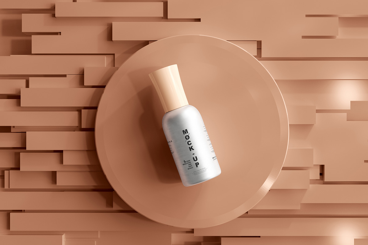Aluminum Cosmetic Mockup Bundle, a Cups & Container Mockup by pmvch (Photo 152 of 206)