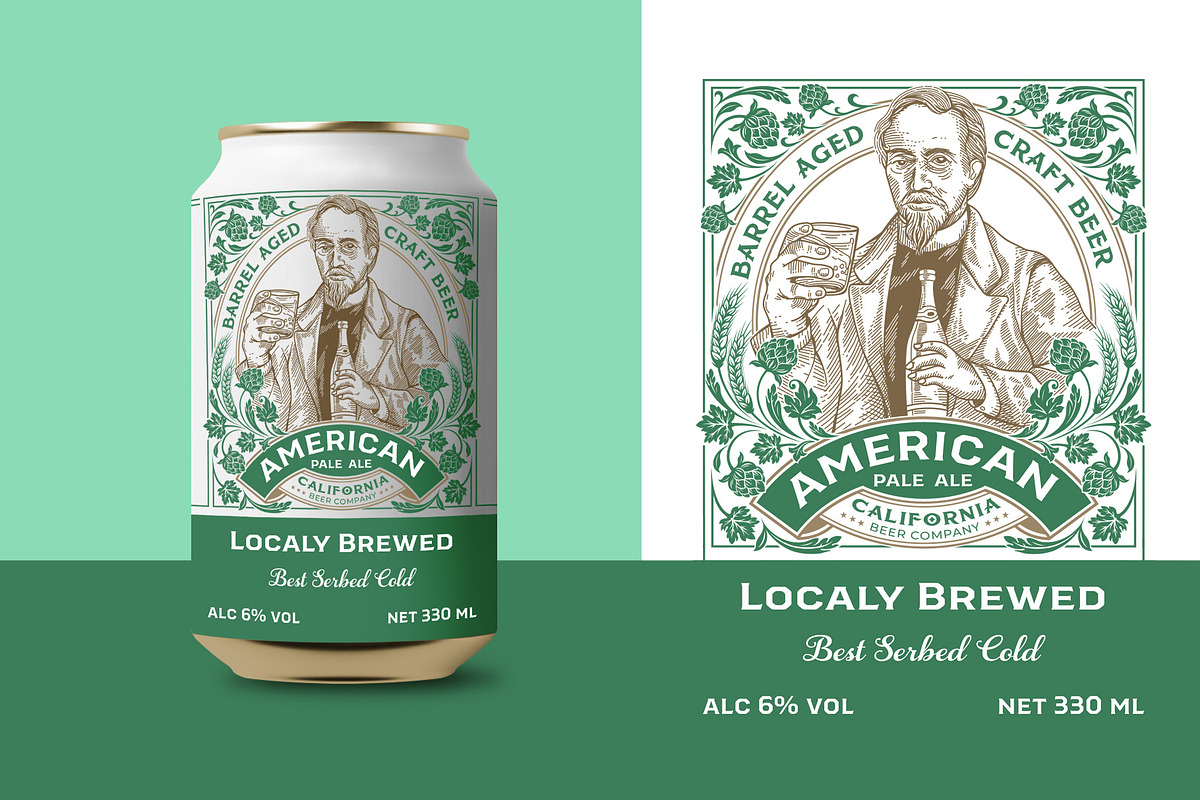Beer Can Design, a Branding & Logo Template by Shwet Art (Photo 3 of 7)