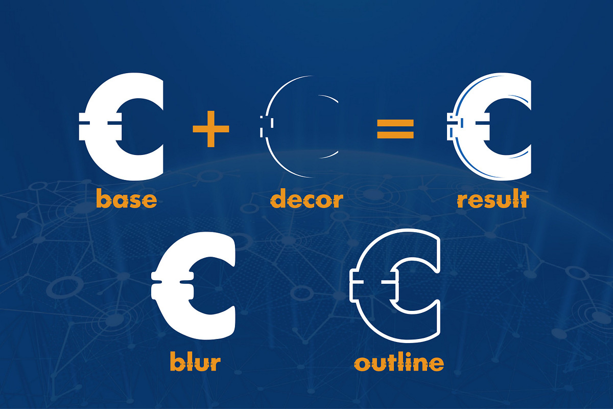 New Coin font, a Symbol Font by Fractal fonts & graphics (Photo 3 of 3)