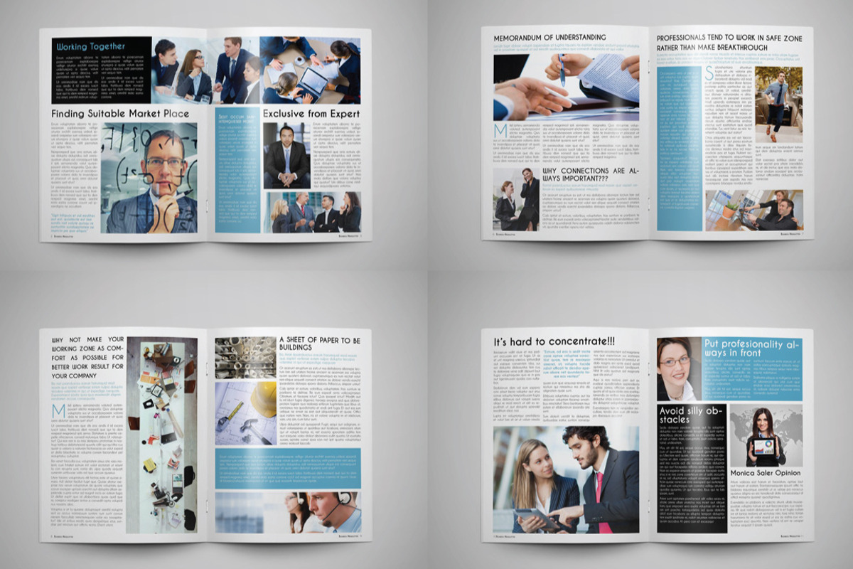 Multipurpose Newsletter Template, a Brochure Template by voryu (Photo 3 of 5)