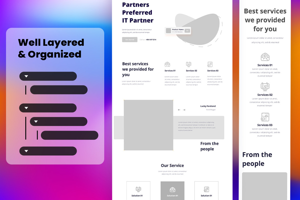Information Technology Wireframe Web, a Wireframe Template by INSPR STD (Photo 2 of 4)