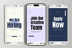 Job Hiring Social Media Story Post, a Social Media Template by MightyDesign