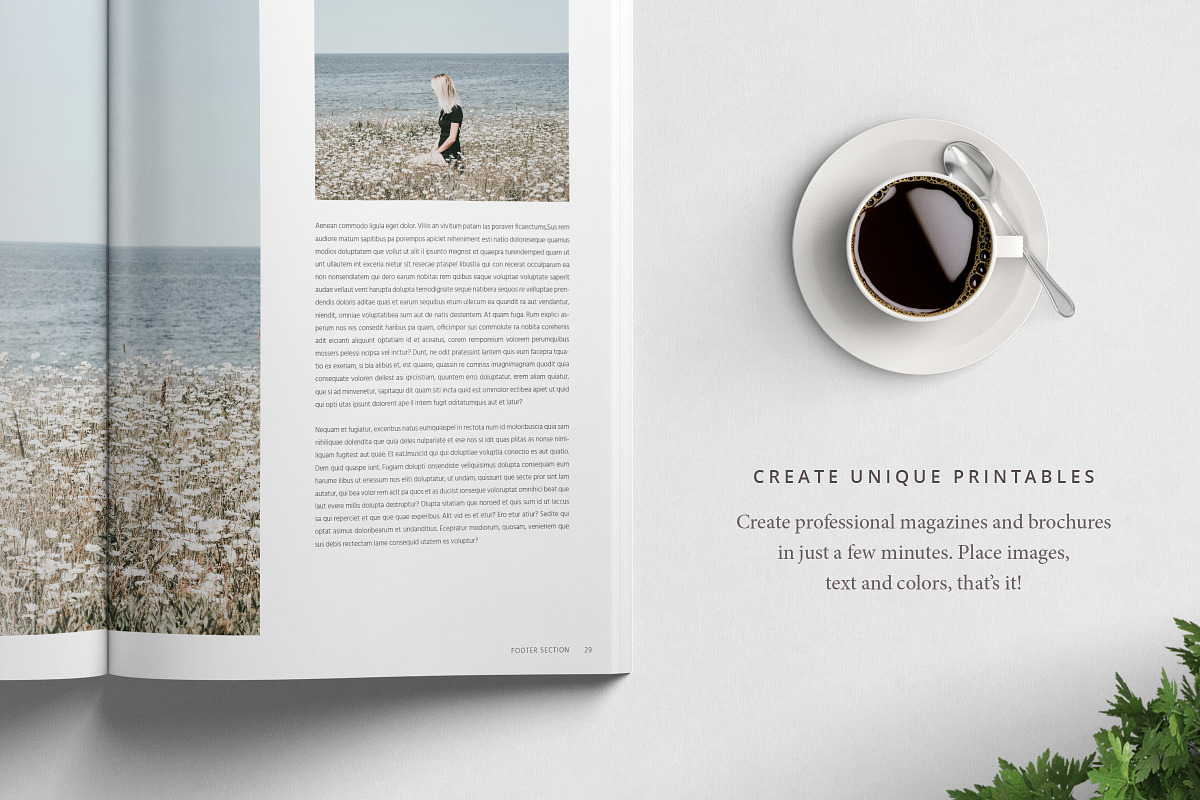 Magazine & Brochure Bundle, a Magazine Template by Ruben Stom (Photo 10 of 39)