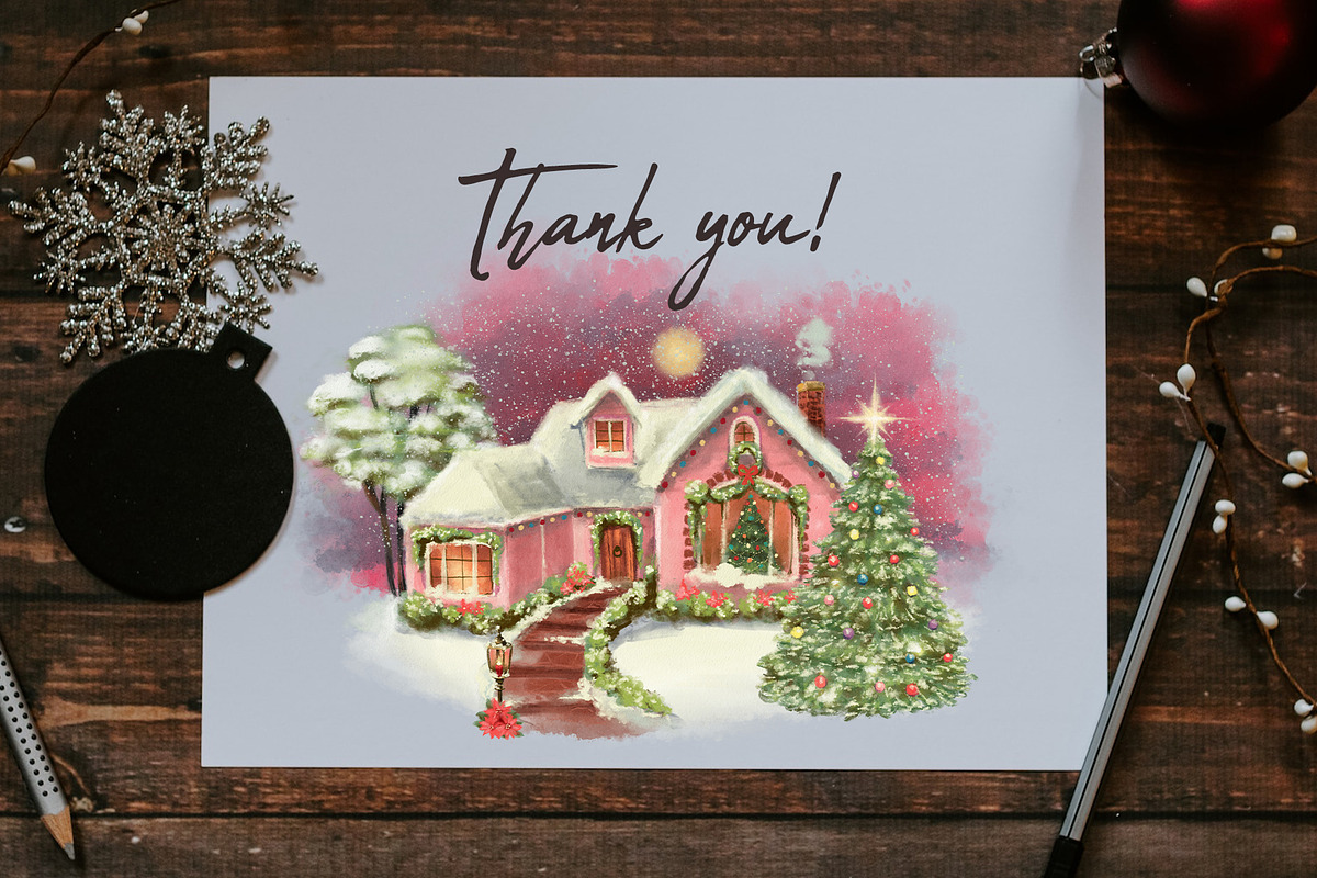 Merry Christmas, a Seasonal Illustration by Anna Babich (Photo 8 of 8)