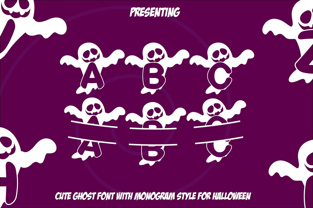 Boo Ghost - Halloween Fun Font, a Symbol Font by Aqua Artistry Creations (Photo 1 of 3)