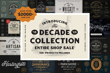 SAVE $2000+ | The Decade Collection, a Graphic by Hustle Supply Co.