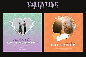 Valentine Instagram Post Templates