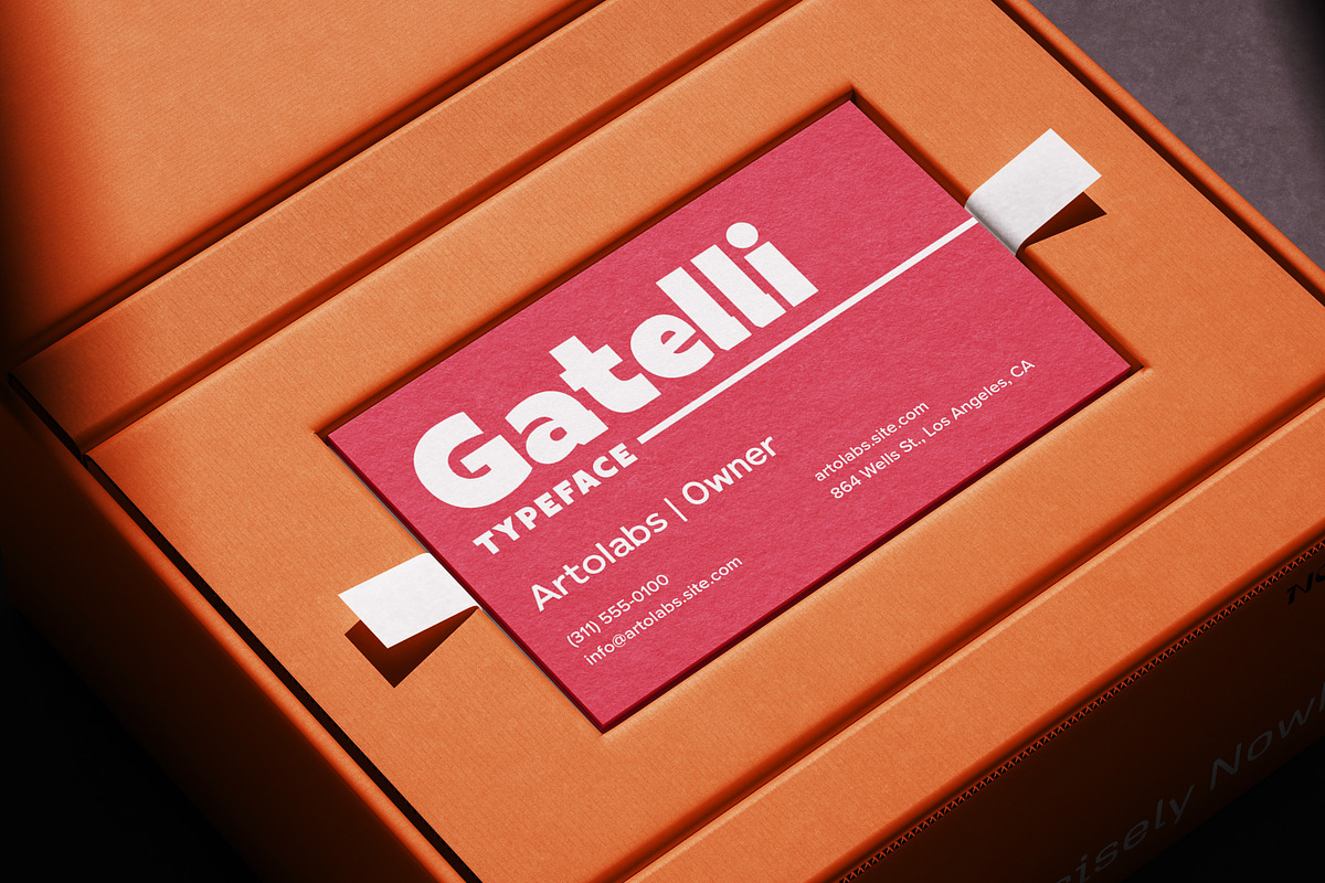 Gatelli | A Bold Geometric Sans Font, a Sans Serif Font by Artolabs (Photo 5 of 9)