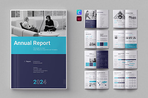 Annual Report Design Template| Canva, a Brochure Template by ElvinPrint