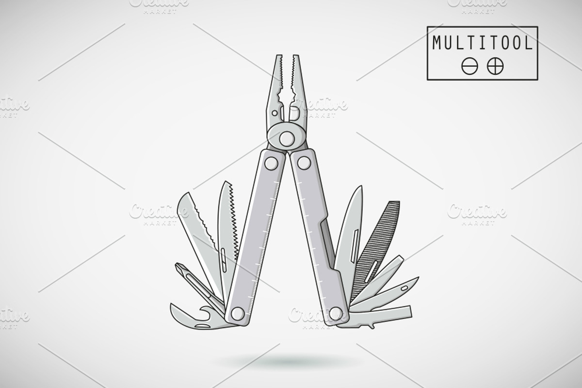 MULTITOOL., an Object Illustration by WINS Doodle shop (Photo 1 of 4)