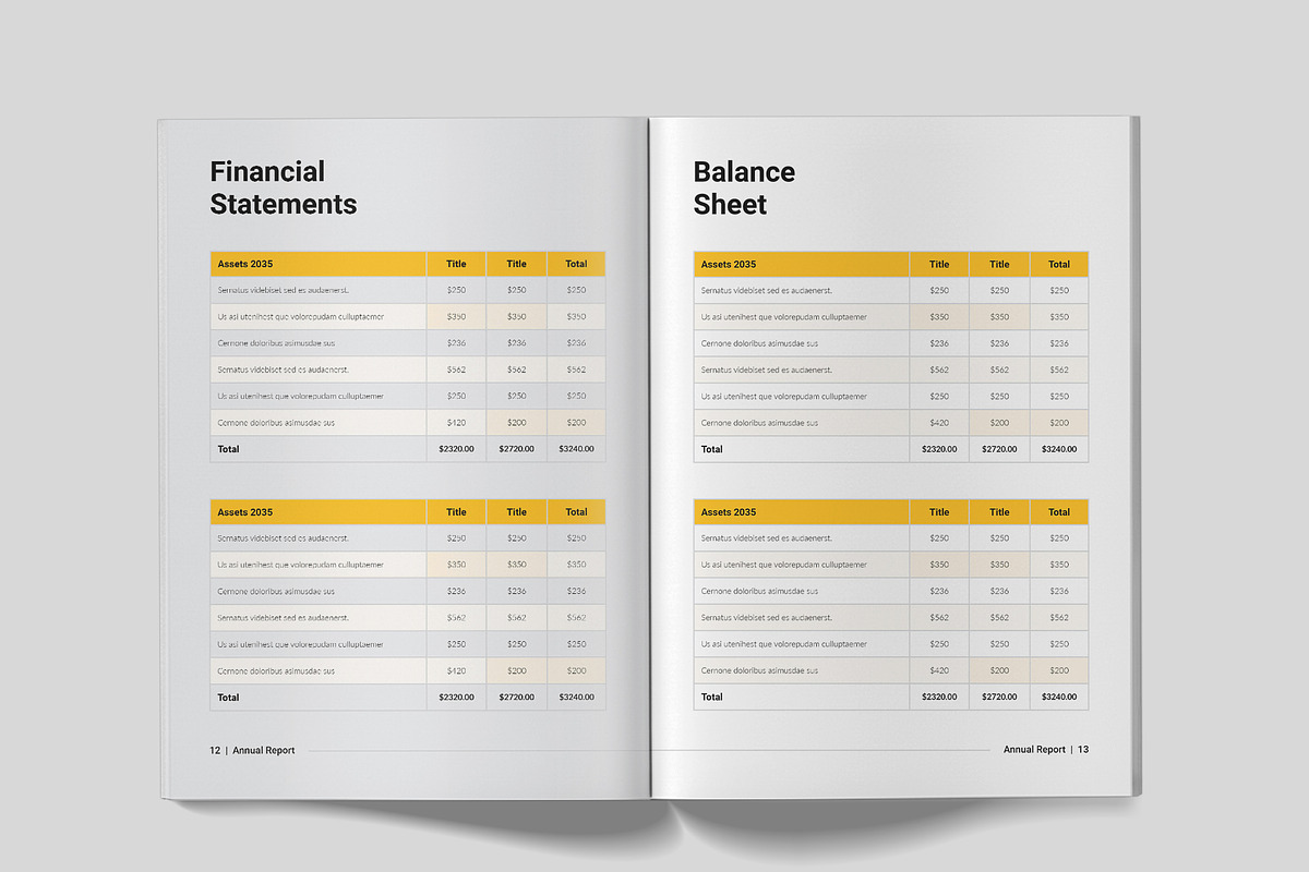 Annual Report Brochure Template, a Brochure Template by Spark_Creative (Photo 6 of 9)