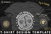T-Shirt Design Template 007 -, an Object Graphic by KENEDIK DESIGN STUDIO (Thumbnail 1 of 3)