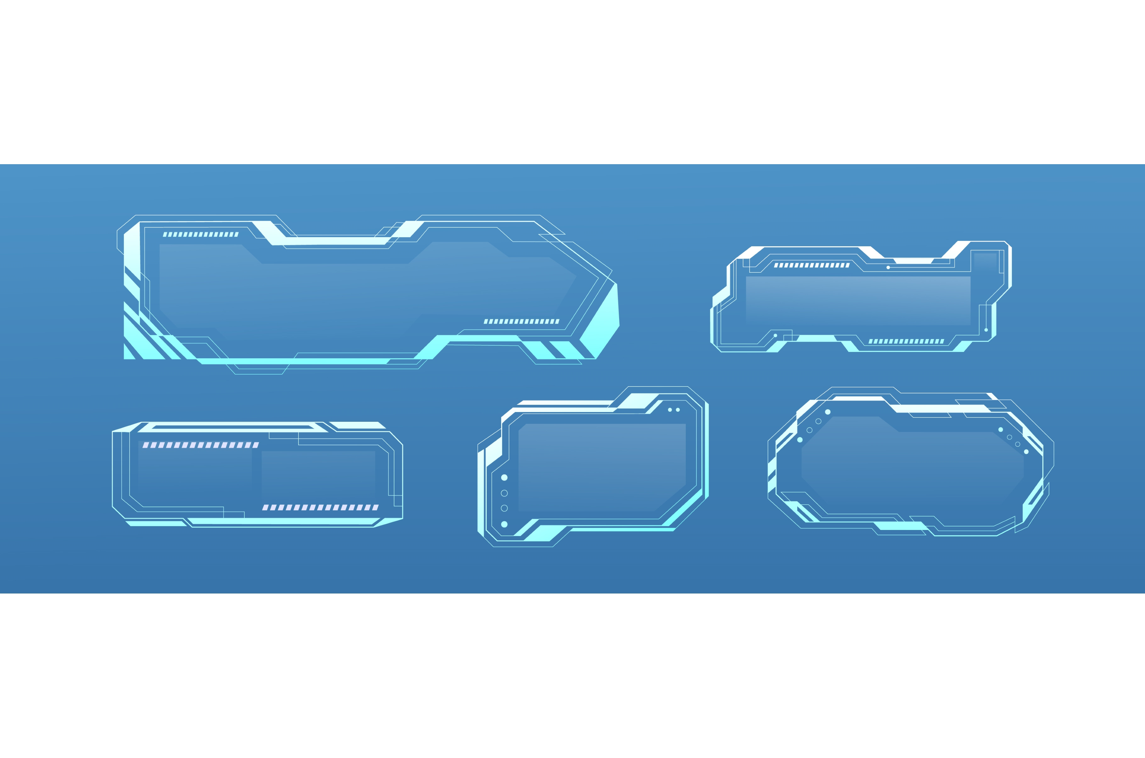 Tech UI frame in cyberpunk style, a Technology Illustration by art PVP ...