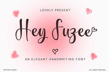 Hey Fuzee - Handwriting Font