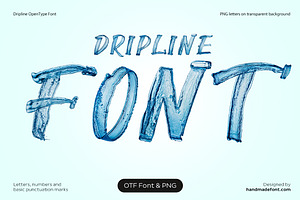 Dripline Font, a Handwritten Font by Handmadefont