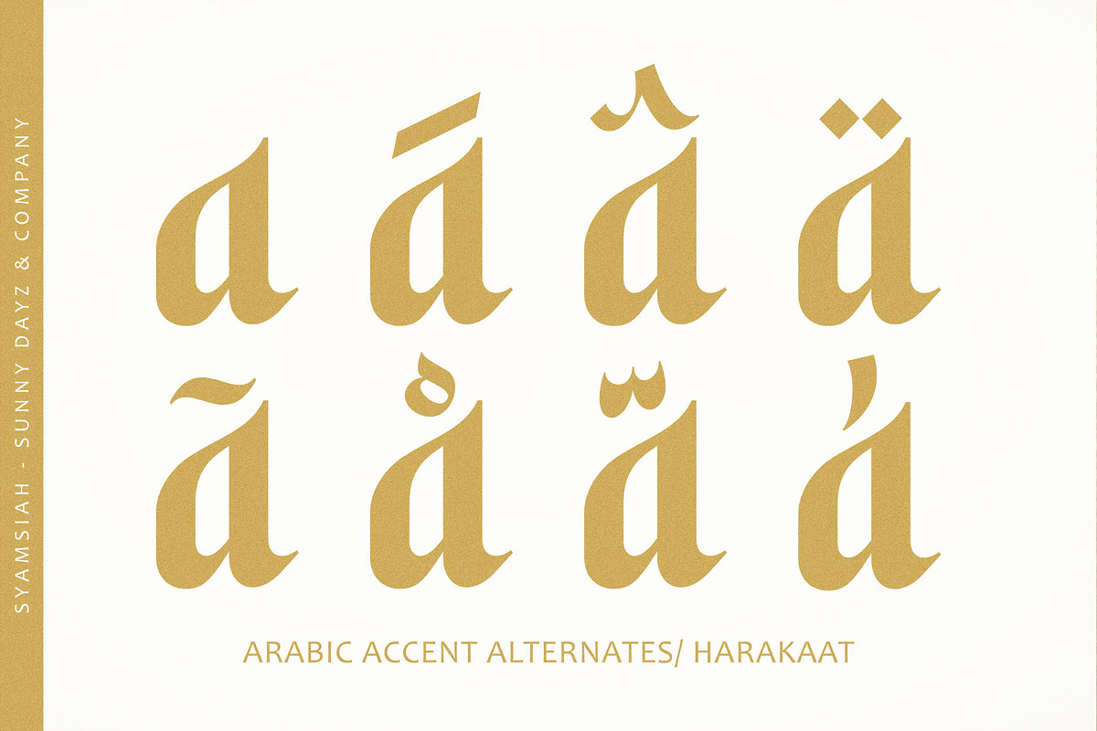 50% Syamsiah Arabic Font, a Script Font by Four Lines Std. (Photo 3 of 11)