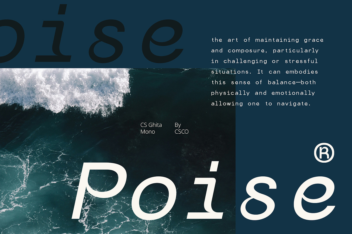 CS Ghita Mono – Monospaced Font, a Sans Serif Font by Craft Supply Co. (Photo 2 of 8)