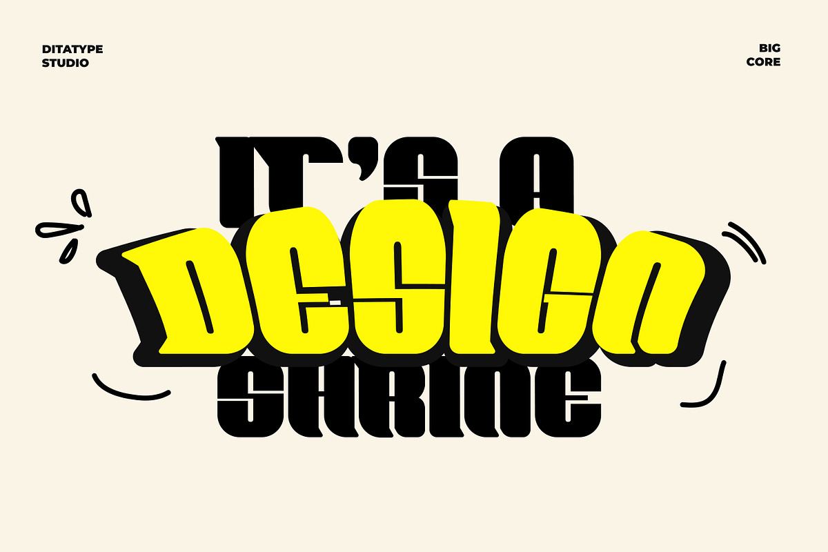 Big Core, a Symbol Font by Ditatype (Photo 12 of 12)