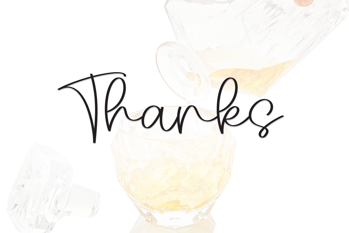 Whiskey | Script Font, a Handwritten Font by Scratchones (Photo 9 of 9)