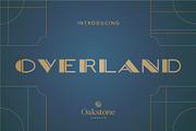 Overlander - Art Deco 1920s Font, a Sans Serif Font by OakstoneCreative (Thumbnail 1 of 8)