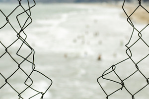 Ocean and Fence