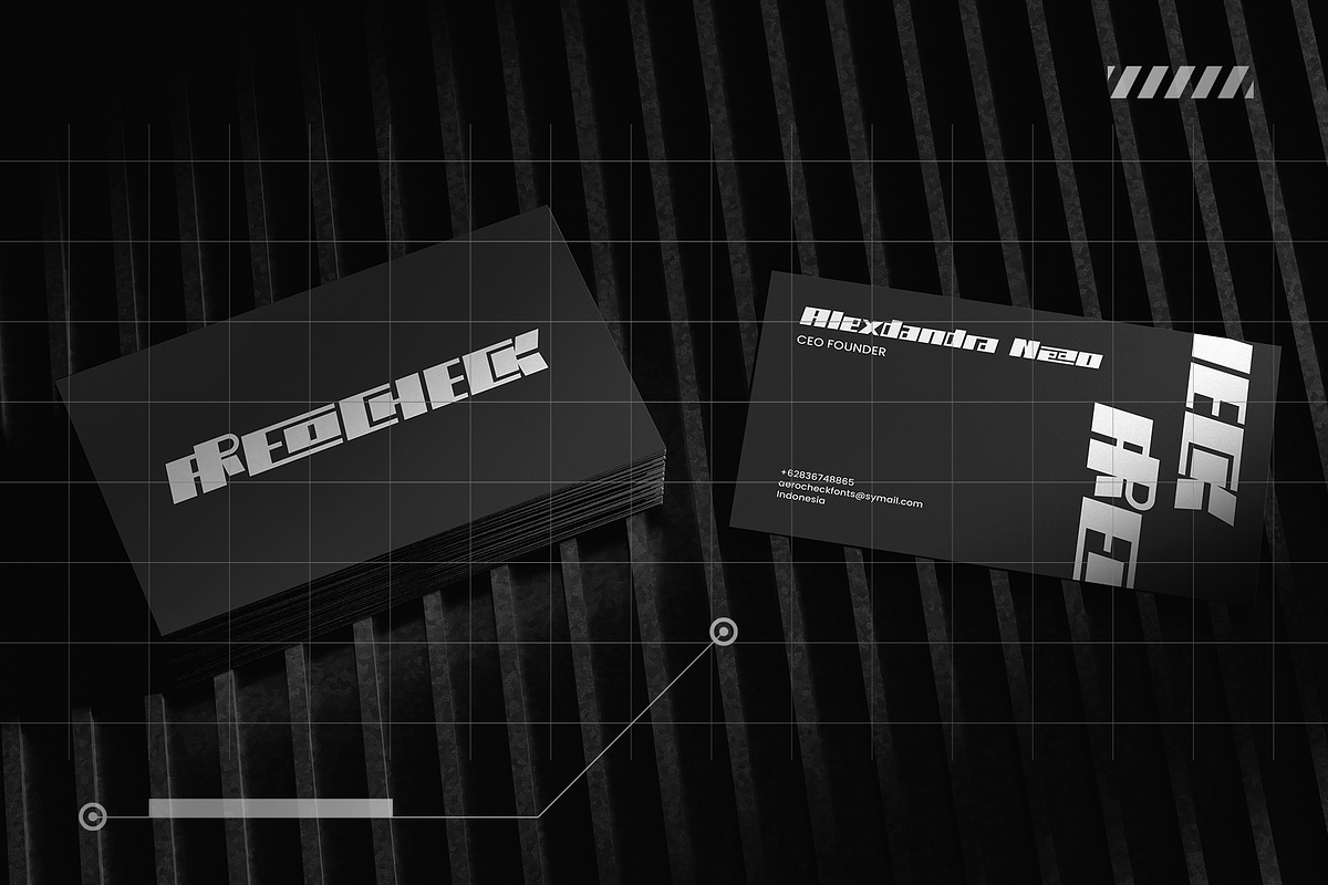 Areocheck Techno Fonts Three Styles, a Font by Erifqizefont (Photo 8 of 15)