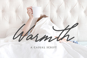 Warmth Script, a Script Font by Beck McCormick