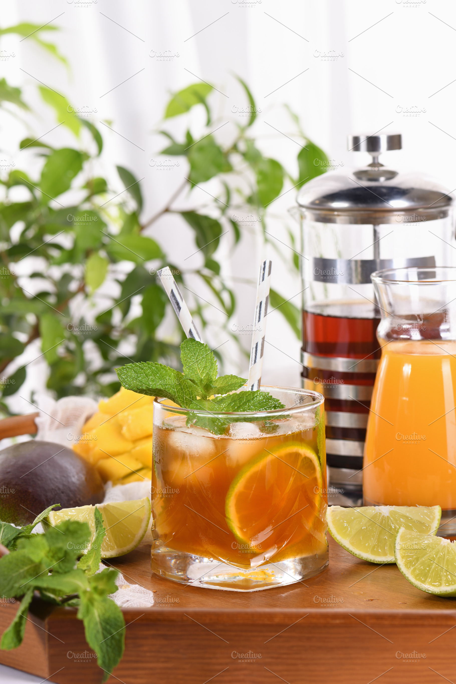 Mango Iced Tea, a Food & Drink Photo by Apolonia