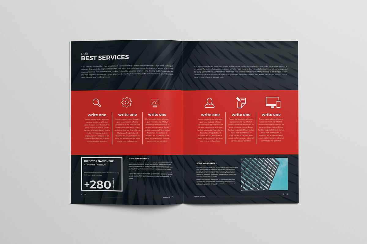 Annual Report Brochure, a Brochure Template by New Lines (Photo 8 of 11)