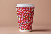 Red Hand Drawn Pattern with Mushroom, a Pattern Graphic by Art's and patterns (Thumbnail 3 of 3)