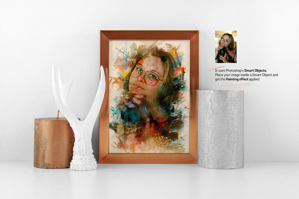 Portrait Photo Painting Effect PSD, a Brushes & More by zahidhossainalif (Photo 3 of 18)