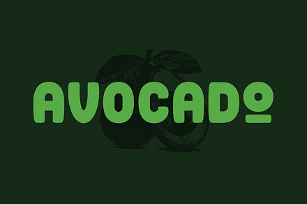 The Avocado Font