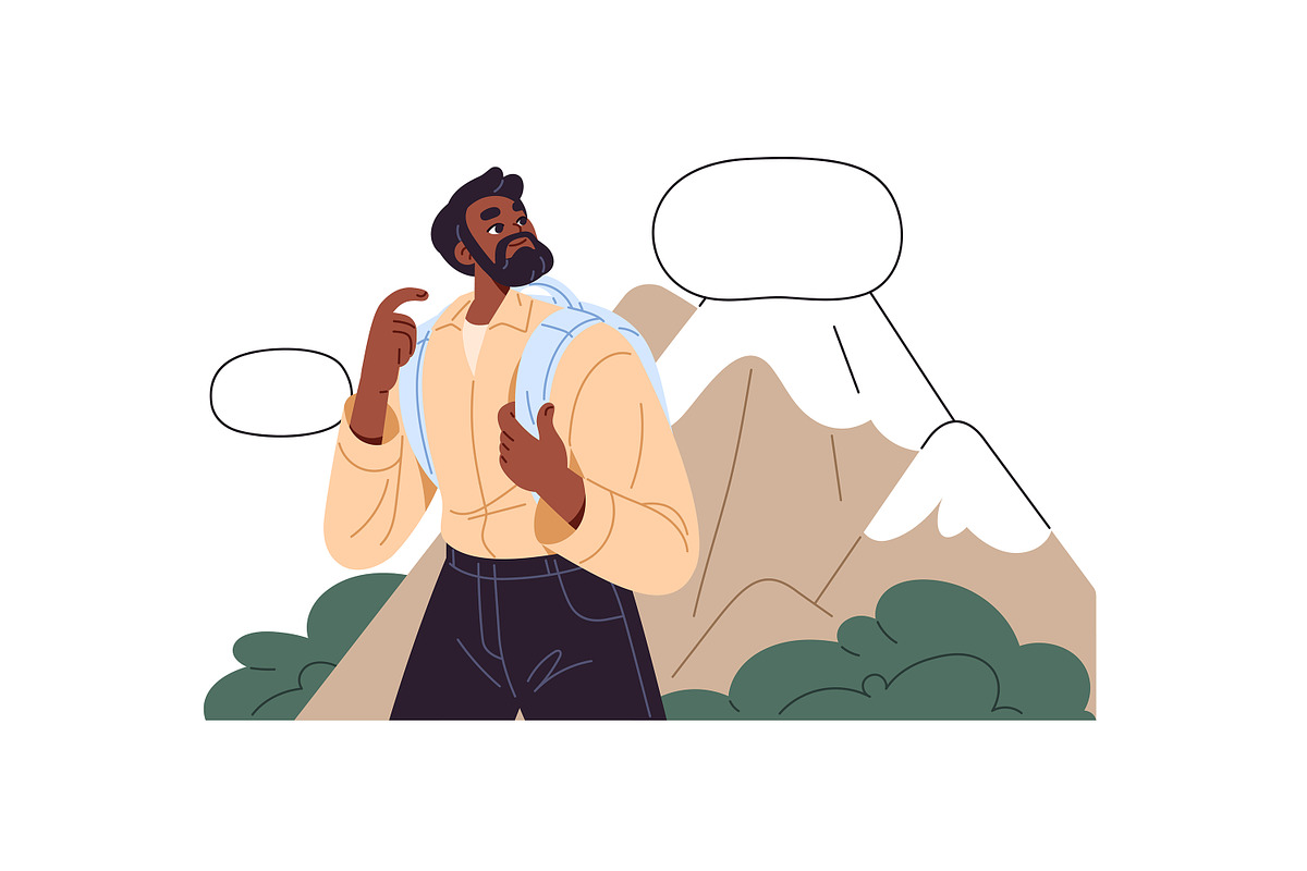 Thoughtful people think, dream set, a Person Illustration by PaperTrident (Photo 8 of 9)