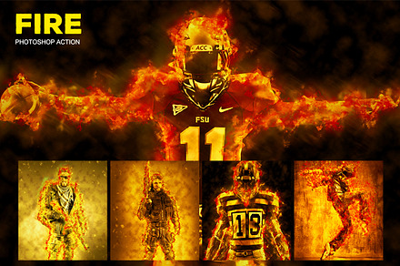 Gold Splash Photoshop Action preview 4