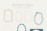 Whimsy Dolce Vita Watercolor Frames, an Object Graphic by Laras Wonderland (Thumbnail 11 of 14)