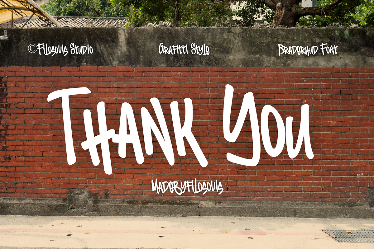 Braderhud | Grafiti Style, a Symbol Font by filosovis (Photo 5 of 5)